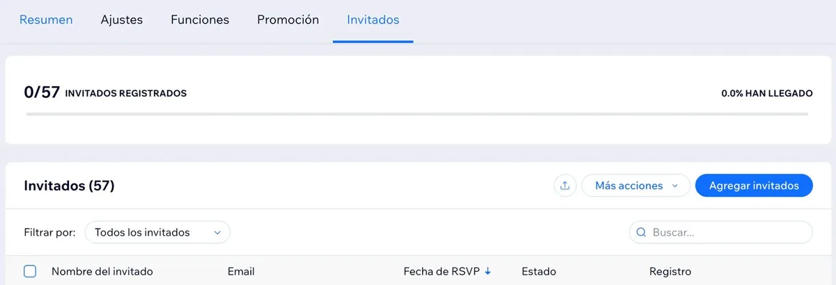 Website y panel de control
